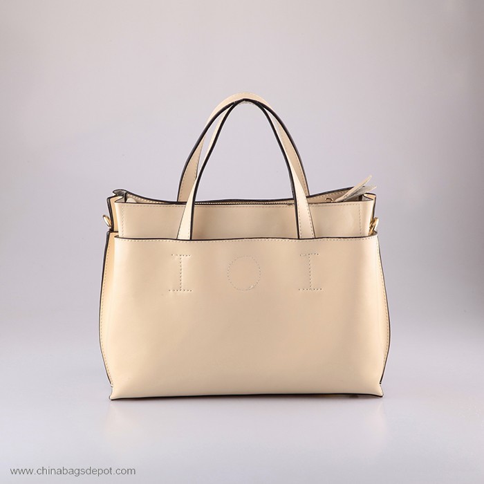 Leather Women Tote Bag with Long Shoulder Strap