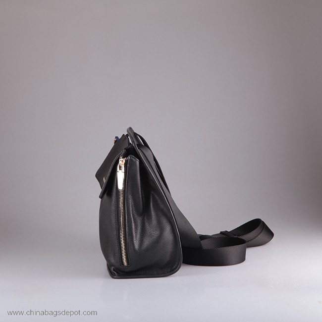 borsa a tracolla Unisex in vera pelle