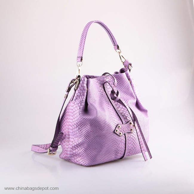 PU women drawstring handbag