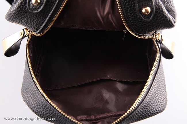 Schwarze schlange PU unisex rucksack