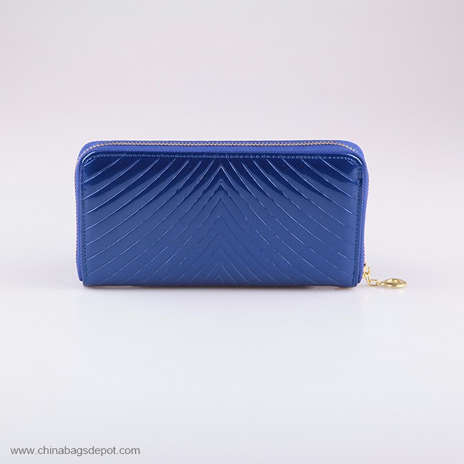 Blue Ladies PU Leather Purse