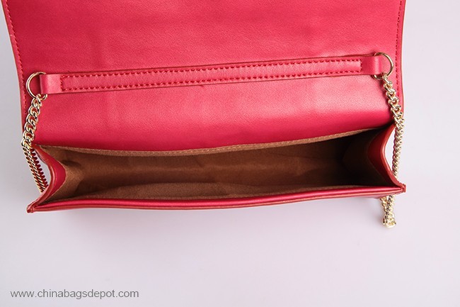 Shoulder strap genuine leather clutch purse