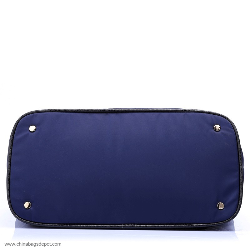 Water proof nylon fashion blue hand bag