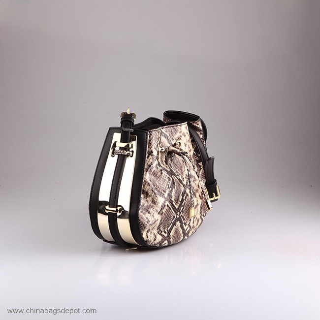 With python shoulder bag 
