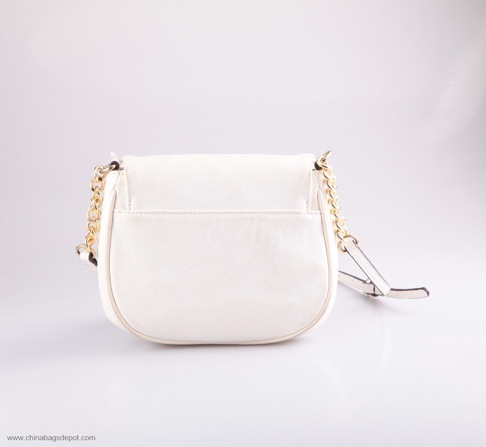 Bianco crossbody sella borsa