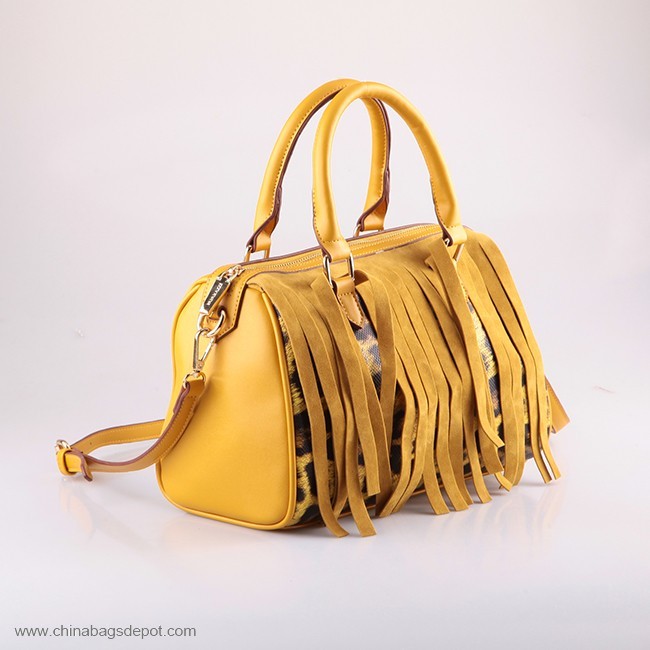 Fashion lady handbag with leopard animal printed