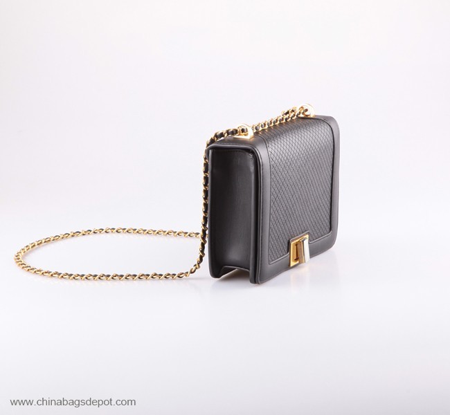 Metal chain women shoulder bag