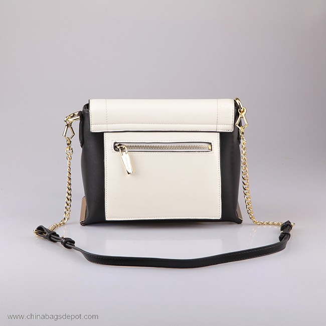 Leather city girl shoulder bag