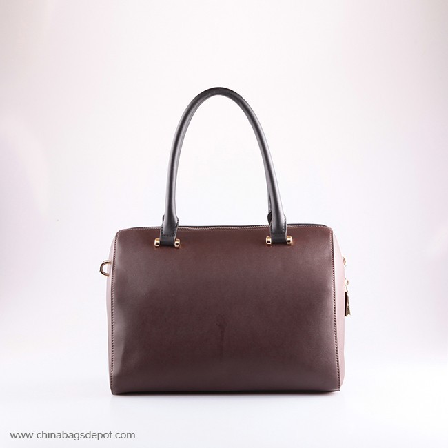 PU pattern multicolor leather handbag 