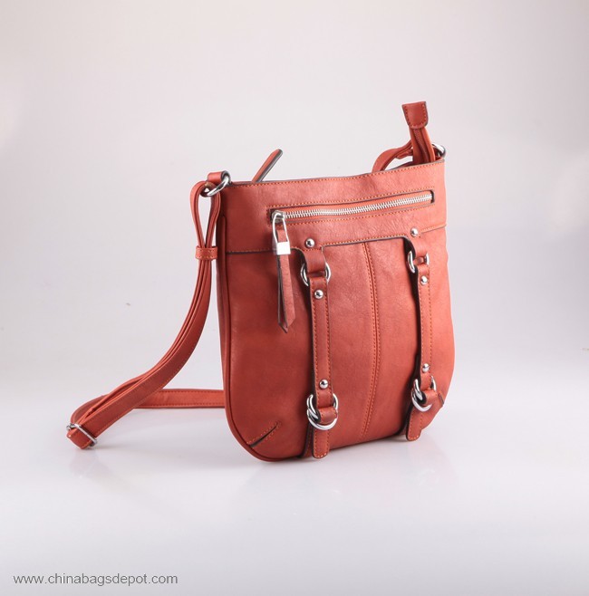 Bolsa de Borgoña PU Satchel