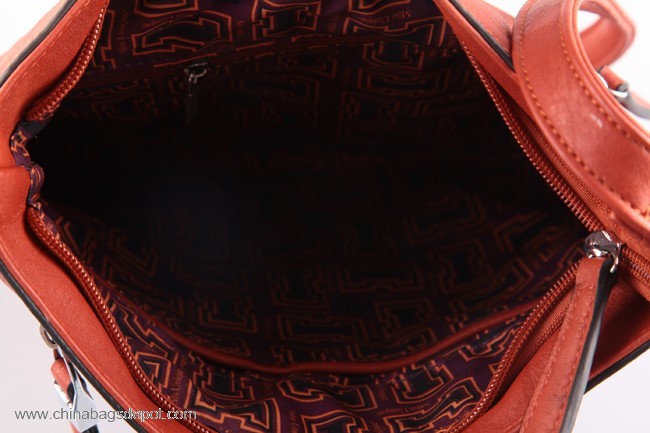 Tas Burgundy PU Satchel