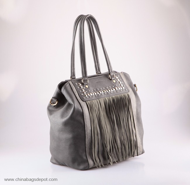 Big Shopping Bag With Fringe