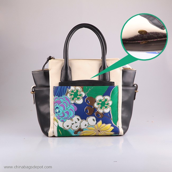 Damen blume drucken tasche