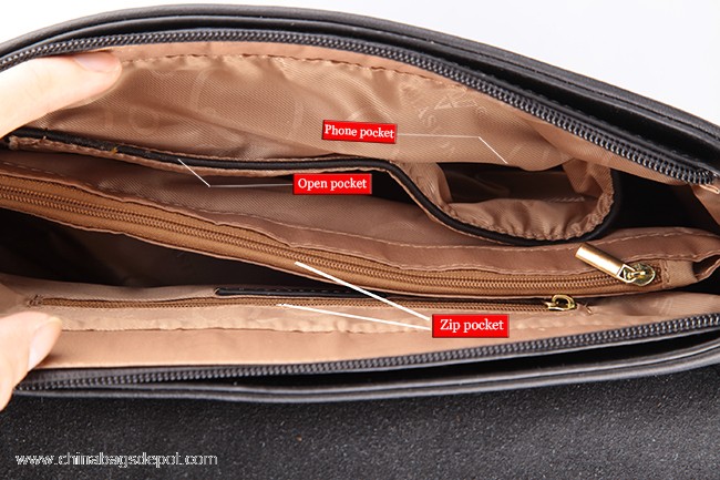 PU leather handbag