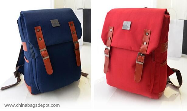 Polyester fabric backpack