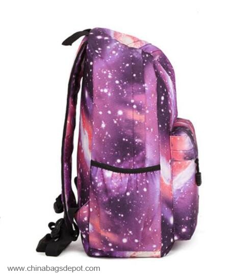 Leisure printed galaxy school backpack