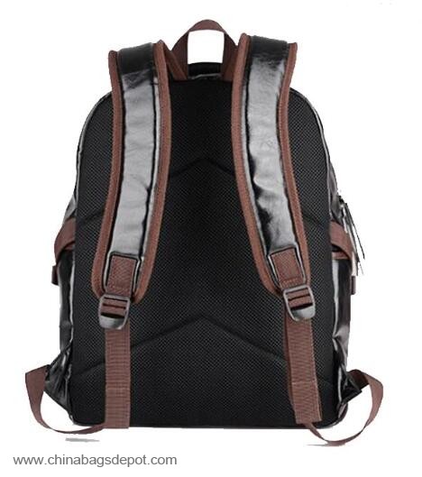  PU leather laptop bag backpack