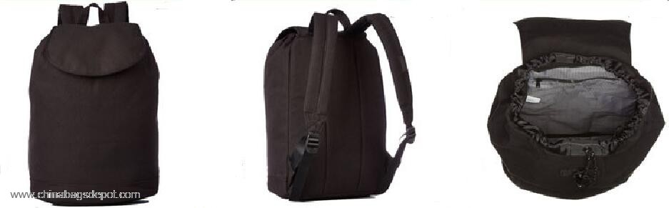 Drawstring Rucksack School Backpack Without Zipper