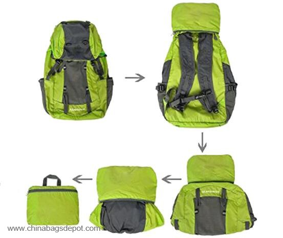 Folding travel hiking backpack