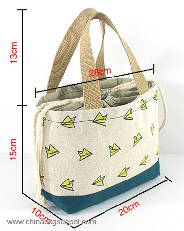 Eco-friendly canvas lunch bags