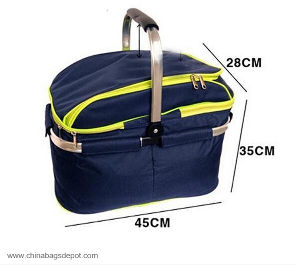 Korb Picknick-Tasche mit griff Matel