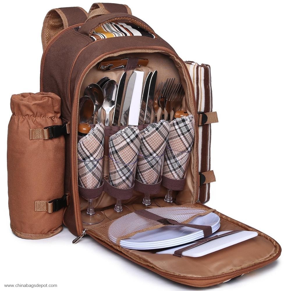 Cooler bag picnic backpack with blanket