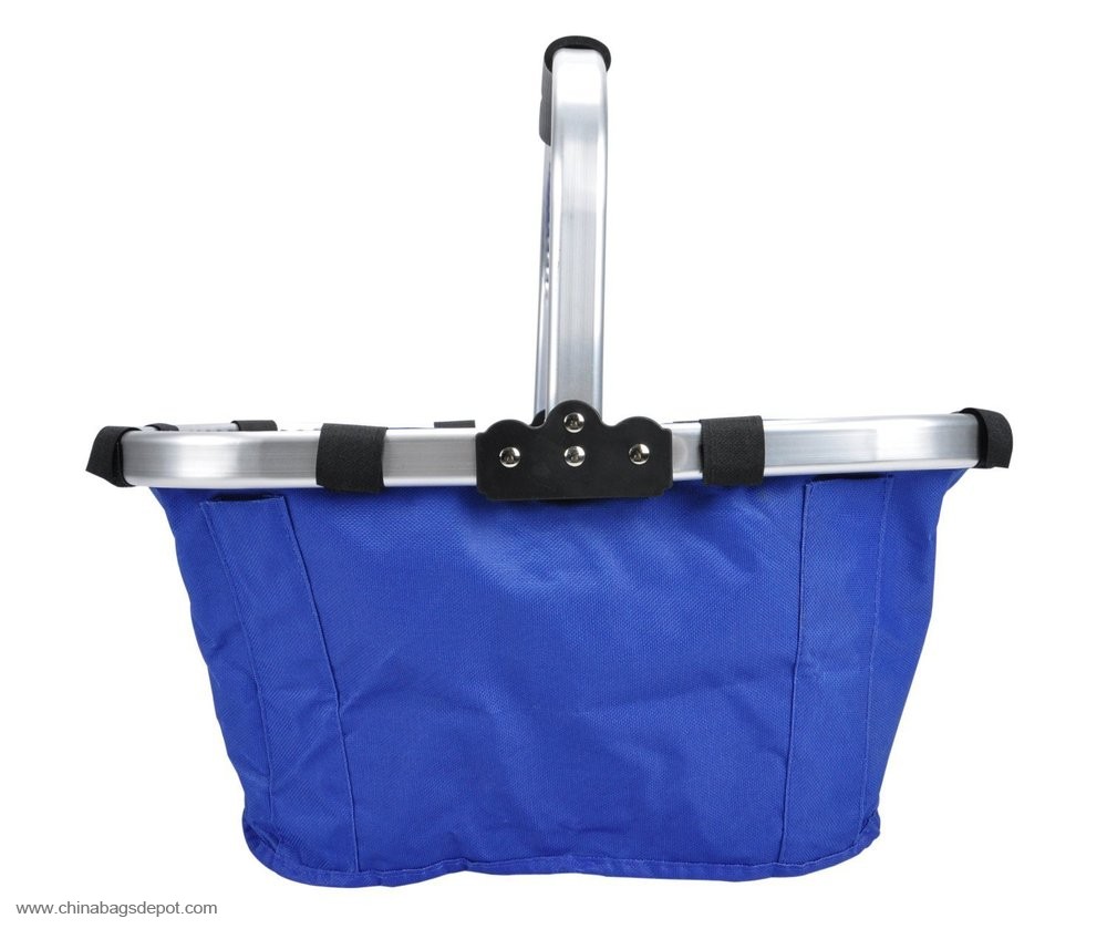 Foldable picnic tote basket