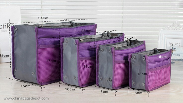 Travel toiletry bag with dual compartments