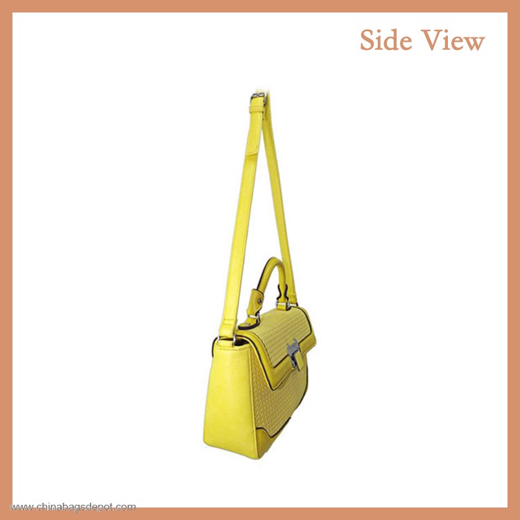 Messenger Bag in Colore Giallo Chiaro