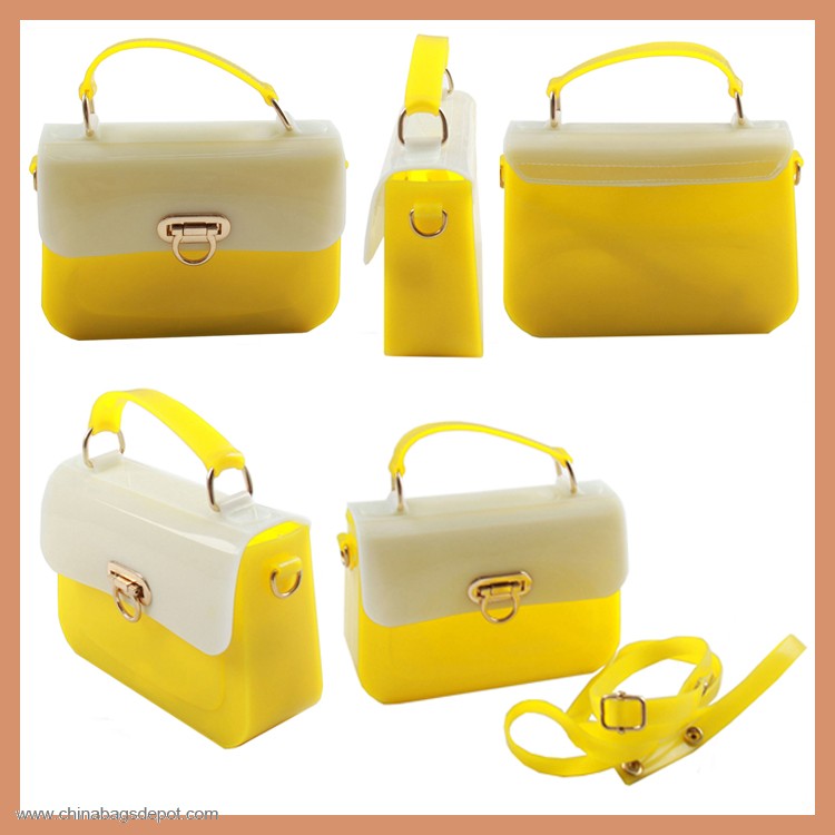 PVC Candy Color Messenger Bag 