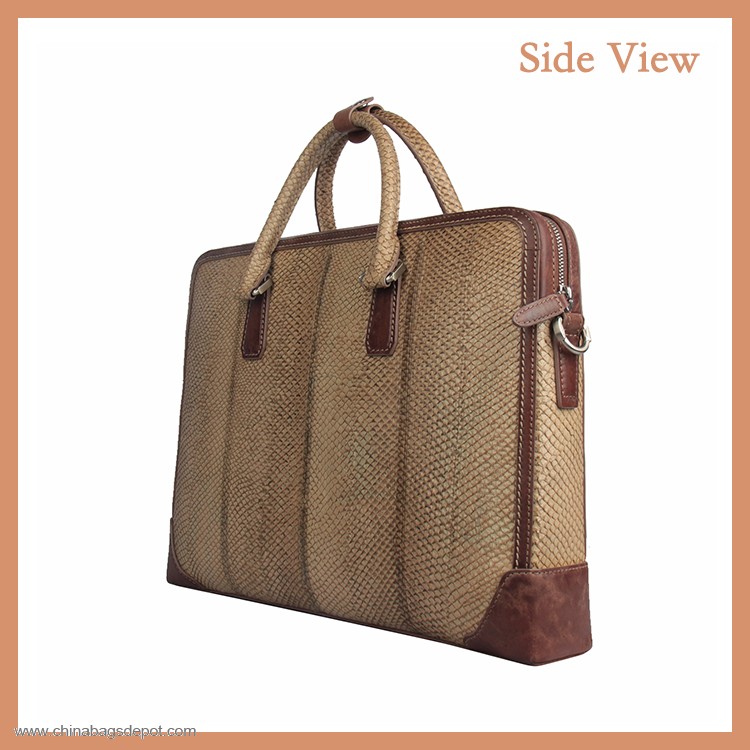 Salmon Leather Material Messenger Bag