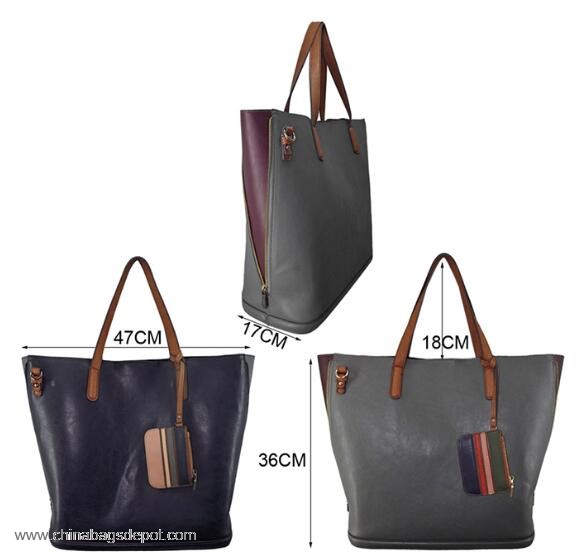 PU Shopping Bag con Sacchetto 