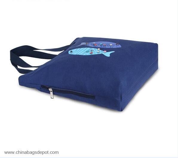 Dark blue shopping bags