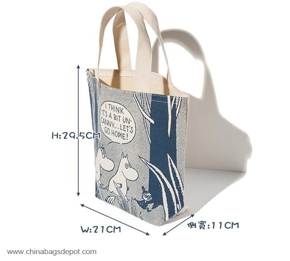 cartoon design oxford tote bag