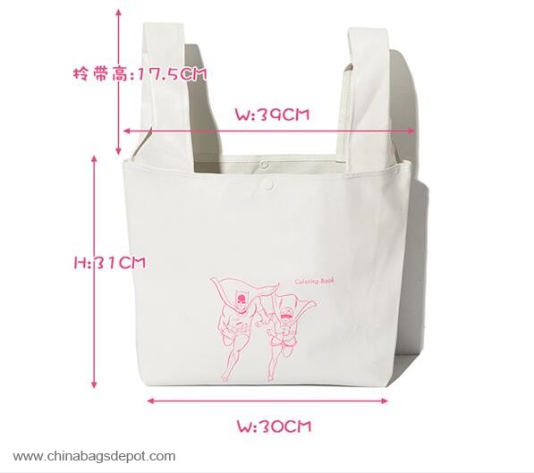  Canvas shopping tote bag