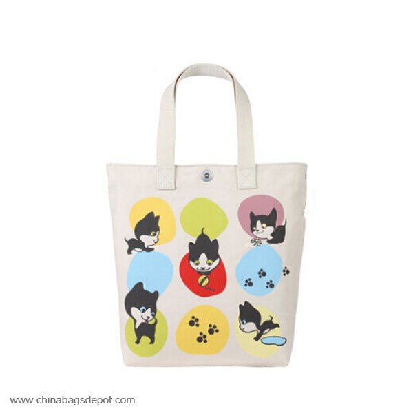 Canvas tote shopping bag