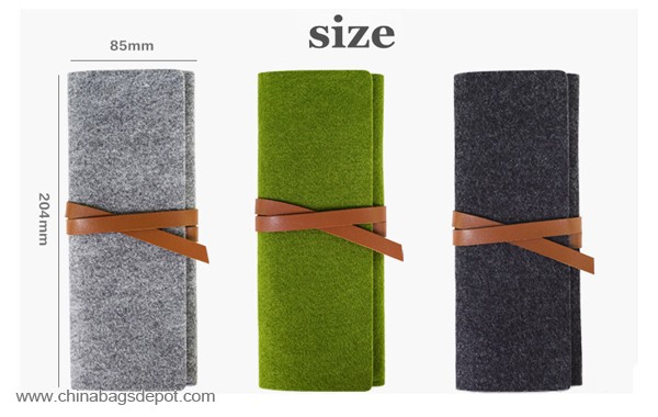 eco-friendly felt material pencil cases