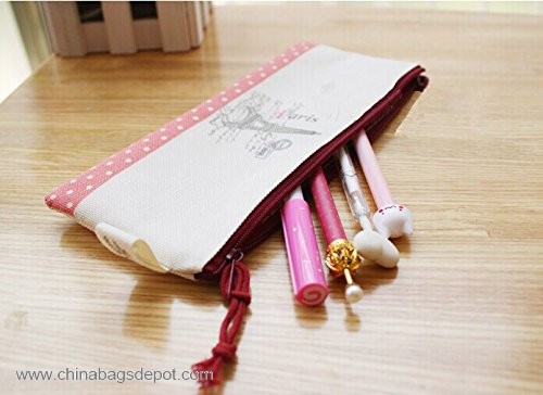 Cotton pencil bag