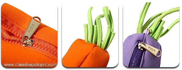 Novelty carrot pencil bag