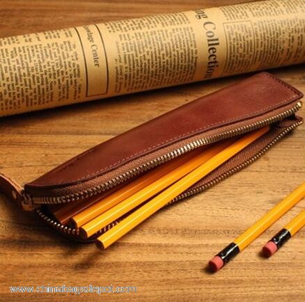 Leather pencil case